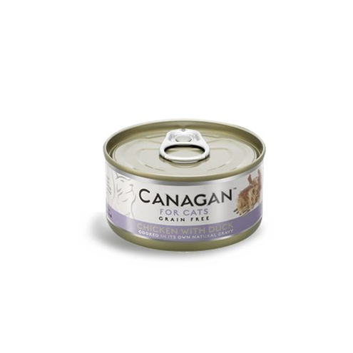 CANAGAN CHICKEN WITH DUCK – FOR CATS (KURCZAK Z KACZKĄ)  75g