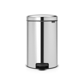 Kosz pedałowy NEWICON 20L Brilliant Steel metalowe wiaderko