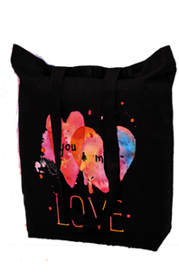 Torba na zakupy bawełniana EKO LOVE BLACK MC53CZ