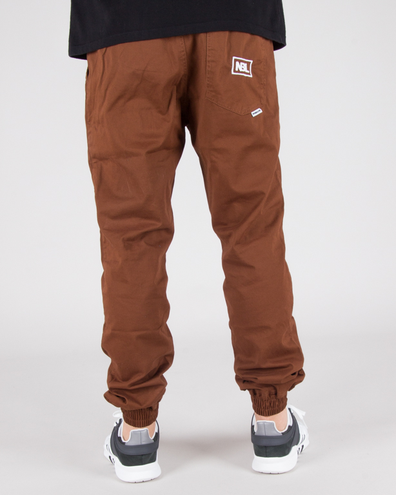 SPODNIE CHINO JOGGER ICON BROWN