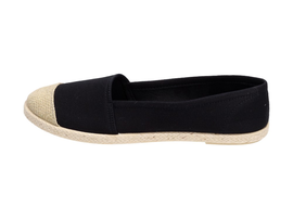 Czarne espadryle damskie WISHOT 130 SLIP ON