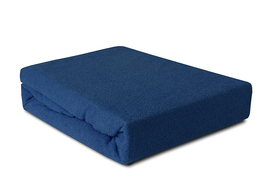 Prześcieradło Frotte z gumką chabrowe 220x200