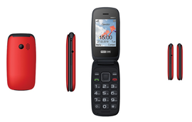 Maxcom Comfort telefon MM817 Czerwony z klapką