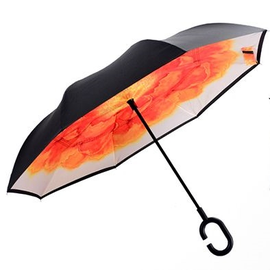 Parasol odwrócony POMARAŃCZOWY KWIAT