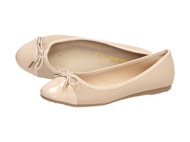 Beżowe baleriny, buty damskie SABATINA 135