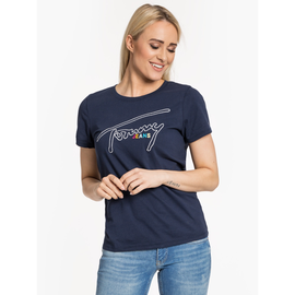 Tommy Jeans "Outline Signature Tee" Blue