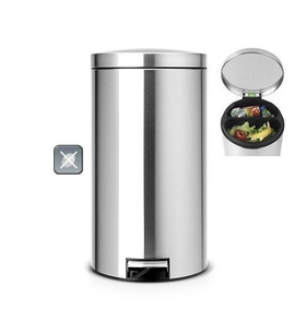 Kosz pedałowy TWIN BIN 2x20L Matt Steel FPP SILENT