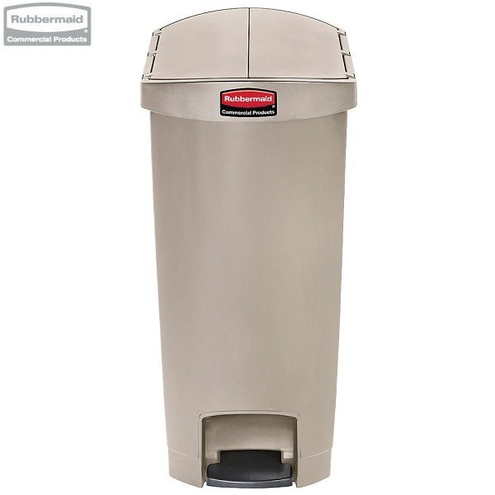 Kosz Slim Jim® Step-On 68L Resin Containers End Step Style beige
