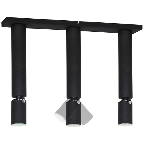 PLAFON DŁUGI 3-PŁ SLIM II RUCHOMY BLACK 727E/1 Aldex