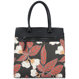David Jones Firmowe Torebki Damskie Modny Kuferek w kwiaty Czarny (kolory)