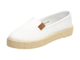 SLIP ON Białe espadryle damskie WISHOT 32-181