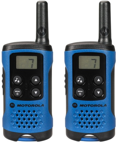 KRÓTKOFALÓWKA MOTOROLA TLKR T41 - niebieskie - Walkie-Talkie - Radiotelefon - zasięg 4km - dostępne od ręki