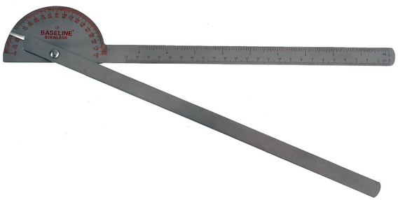 GONIOMETR ZE STALI NIERDZEWNEJ MSD 35CM - 180°