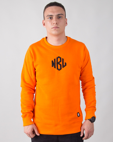 BLUZA BEZ KAPTURA ROMB ORANGE
