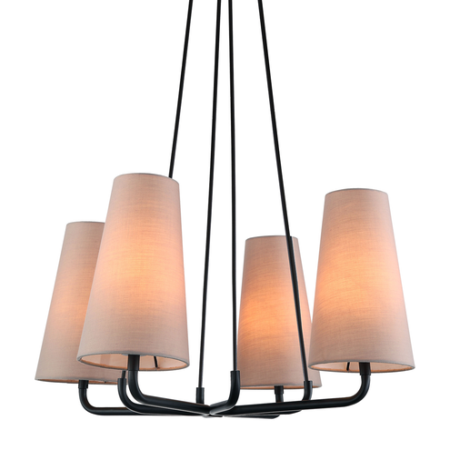 Primo MDM-3545/4 BK+LIGHT GR żyrandol