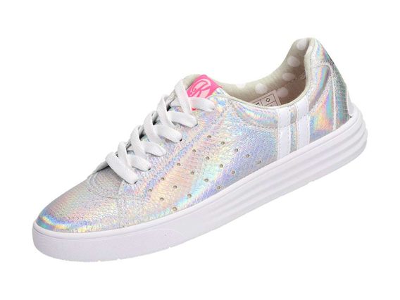 Srebrne tenisówki buty damskie Kylie Crazy 401