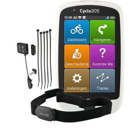 Mio Cyclo 205HC Europa Centralna + komplet czujników - nawigacja rowerowa - technologia ANT+ - 3.5" - dostępne od ręki