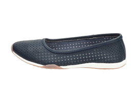 Granatowe baleriny damskie FILIPPO DP089 SKÓRA