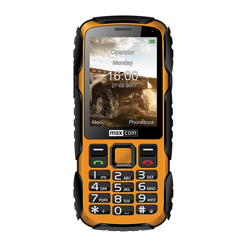 MaxCom Strong MM920 - pomarańczowy - telefon komórkowy - odporny IP67 - latarka - proste menu - dostępne od ręki