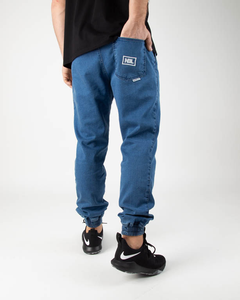 SPODNIE JEANS JOGGER ICON LIGHT BLUE