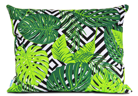 Poszewka bawełniana Green Leaves liście 50x60