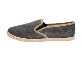 SLIP ON Czarne tenisówki męskie WISHOT 115