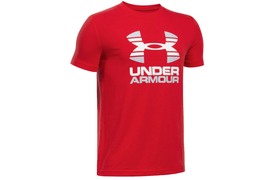 UA Two Tone Logo SS Kids Tee 1298292-600