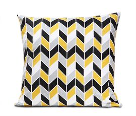 Poszewka bawełniana Geometric Yellow 50x50