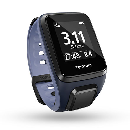 TomTom Runner2 Music - 1REM.001.02 Small - granatowo-fioletowy - Dane dotyczące biegania w czasie rzeczywistym - Tryb wielodyscyplinowy - dostępne od