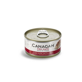 CANAGAN CHICKEN WITH BEEF – FOR CATS (KURCZAK Z WOŁOWINĄ)  75g