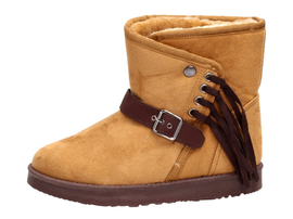 Ciepłe śniegowce damskie Kylie Crazy 504 CAMEL