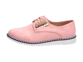 Różowe półbuty, buty damskie VICES 9016-20