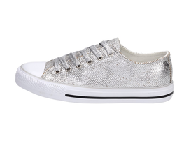 Srebrne trampki damskie buty VICES KA8-40