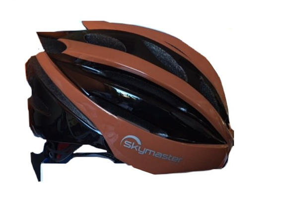 SKYMASTER KASK MULTIMEDIALNY 2W1 SMART HELMET ROWER DESKA BT DARK BROWN