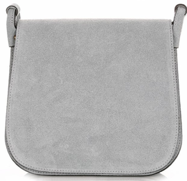 Skórzana Torebka Listonoszka Firmy Genuine Leather Błękitna