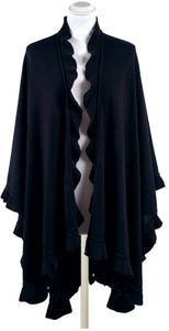 Sweterek- narzutka ANTONELLA WRAP NAVY MOCK