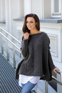 Sweter ponczo ls240