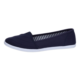 SLIP ON Granatowe tenisówki damskie WISHOT 100