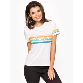 Wrangler "Rainbow Tee" White