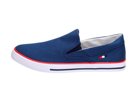 SLIP ON Granatowe trampki męskie WISHOT 114