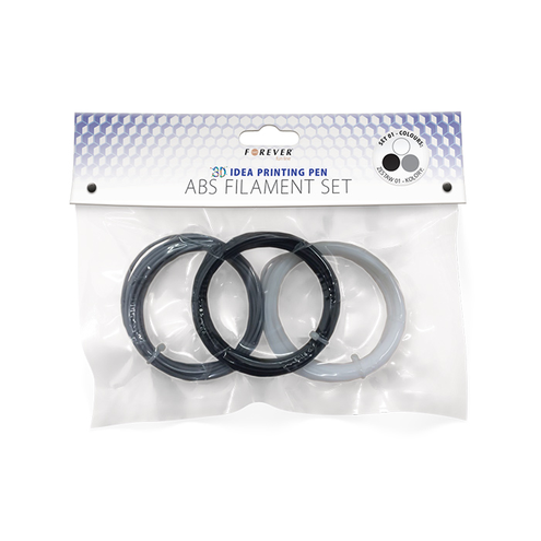 Forever filament set - 3 kolorów - wkłady do długopisów 3D - 3metry każdy - średnica 1.75mm - temperaura pracy 210C - dostępne od ręki