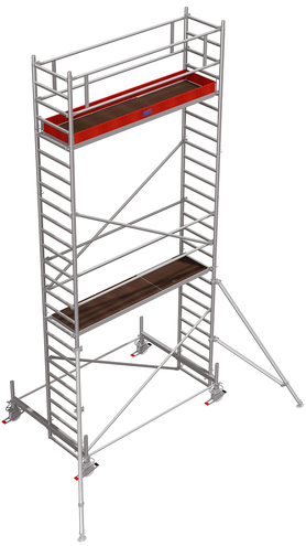 Rusztowanie aluminiowe jezdne KRAUSE Stabilo 100 (3,00 x 0,75m) - 7,40m 751768
