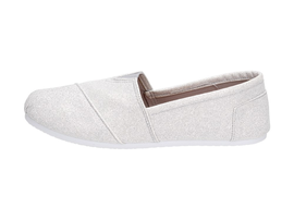 Srebrne błyszczące TOMSY SABATINA DMC3 SLIP ON