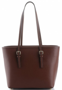 Klasyczne Torebki Skórzane firmy Genuine Leather Brązowe (kolory)