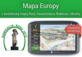 Navitel E500 - dożywotnia mapa Europy + Rosja Ukraina Białoruś - pamięć 16 GB - dostępne od ręki