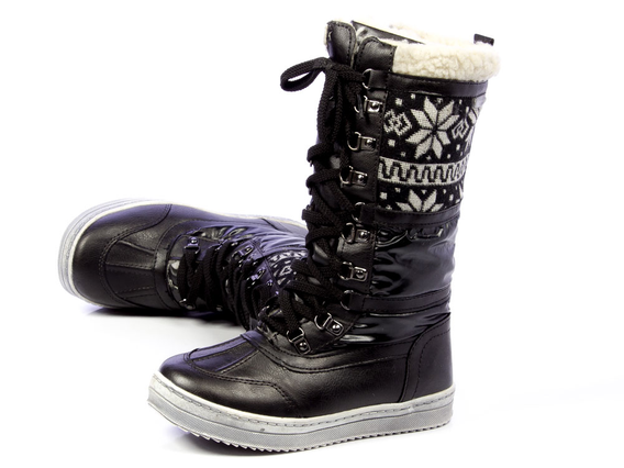 -50%Kozaczki dziecięce AMERICAN CLUB 11215 BK