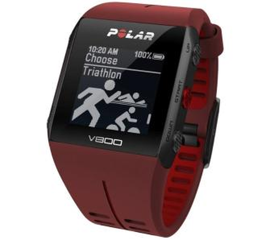 Polar V800 HR czerwony