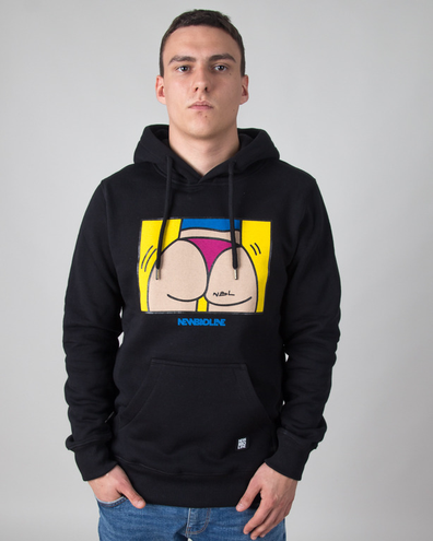 BLUZA Z KAPTUREM ASS BLACK