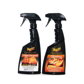 MEGUIAR'S zestaw do czyszczenia skóry 473ml + mikrofibra GRATIS