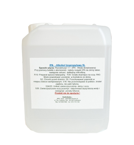 IPA alkohol izopropylowy 5l
